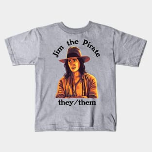 Jim The Pirate (They/Them) - Our Flag Means Death Kids T-Shirt